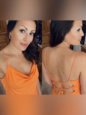 SHEIN Orange Crop Top